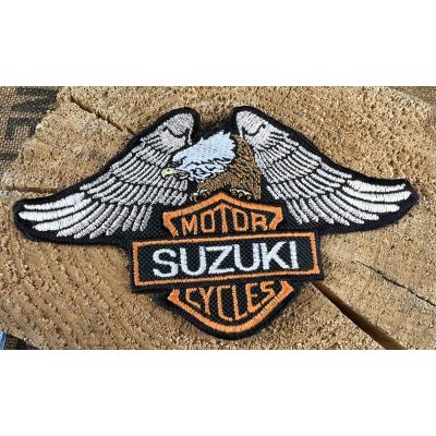 Orzeł Motor Suzuki Cycles Naszywka Haftowana 15cm